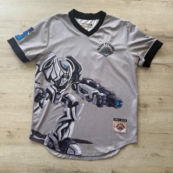 Black Pyramid Transformer Jersey Shirt Gray Black XL - Picture 1 of 16